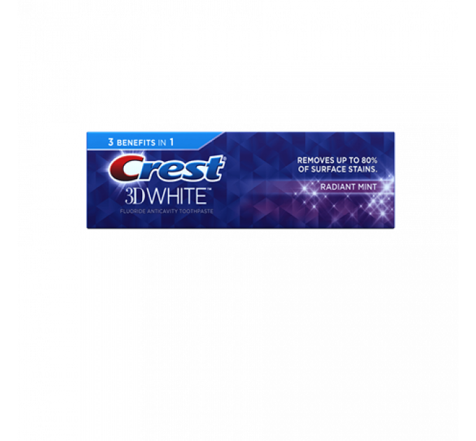 Зубная паста Crest 3D White Radiant Mint Whitening Toothpaste